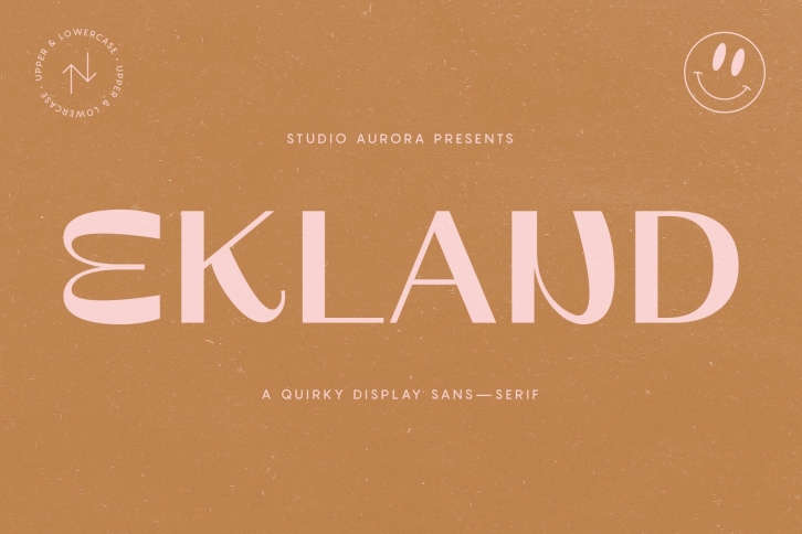 Ekland – Quirky Funky Display Font Download