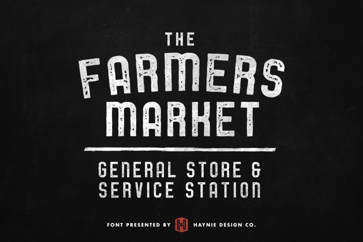 Service Station Vintage Market Font Download