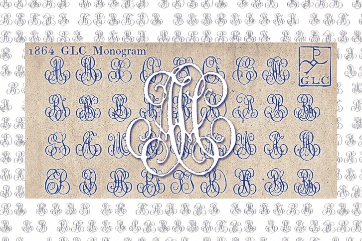 1864 GLC Monogram OTF Font Download