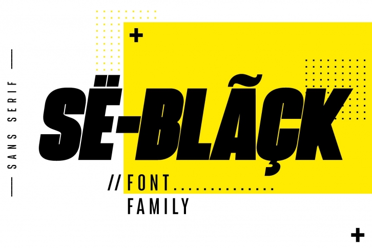 SeBlack Sans Serif family Font Download