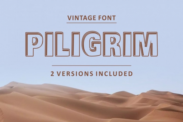 Piligrimistic 2 versions Font Download