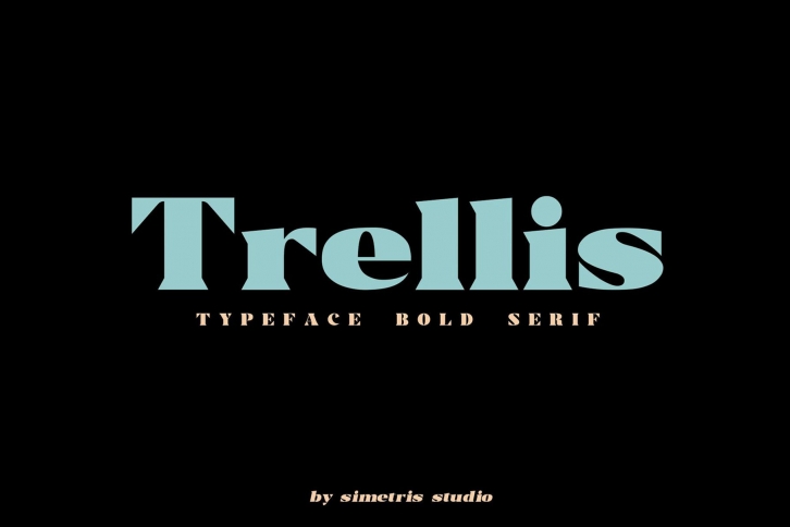 Trellis//Typeface Bold Serif Font Download