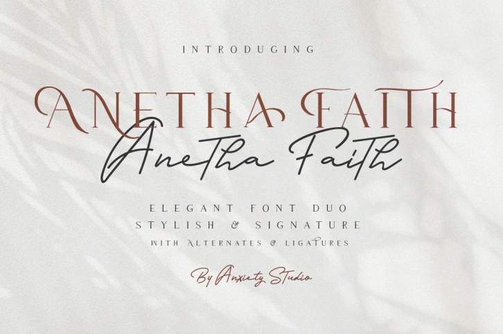 Anetha Faith Signature Duo Font Download