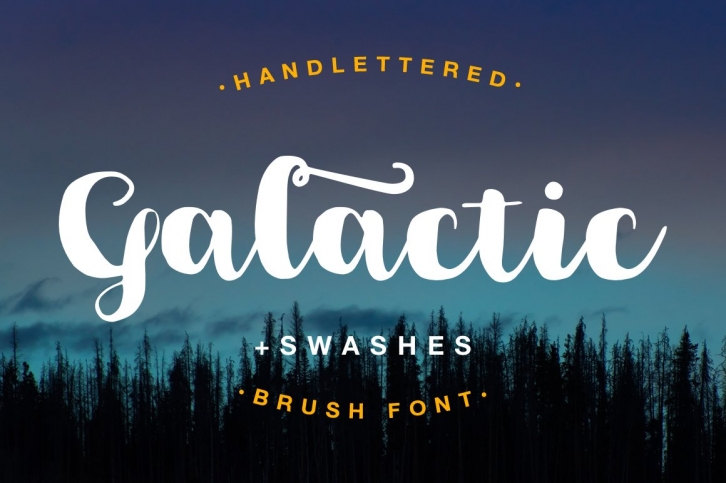 Galactic Brush Font Download