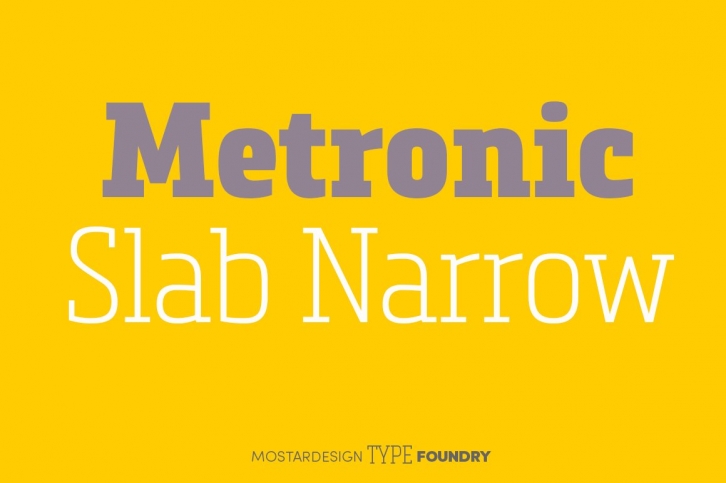 Metronic Slab Narrow (12 fonts) Font Download