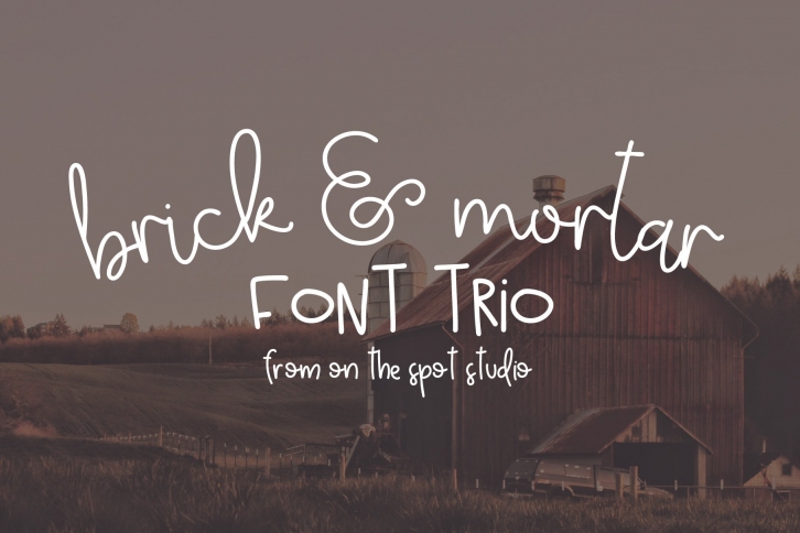 Brick + Mortar Trio Font Download