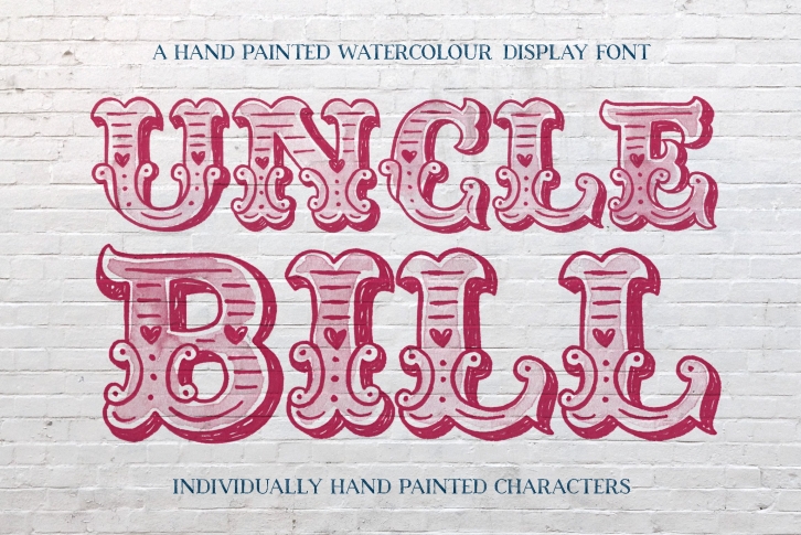 Uncle Bill Watercolour Display Font Download