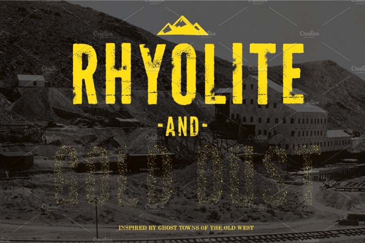 Rhyolite + Gold Dust Font Download