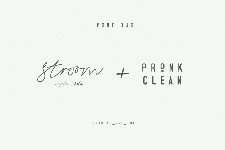 Stroom  Pronk Duo Font Download