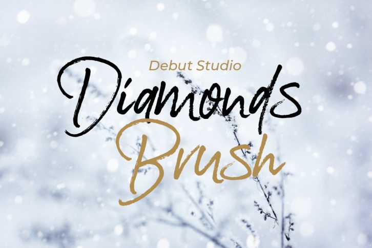 Diamonds Brush Font Download