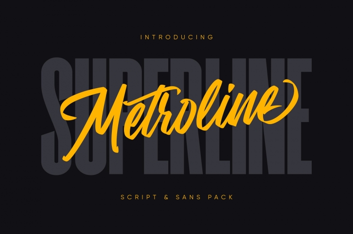 Metroline Script  Sans Pack Font Download