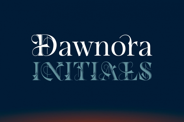 Dawnora Initials Font Download