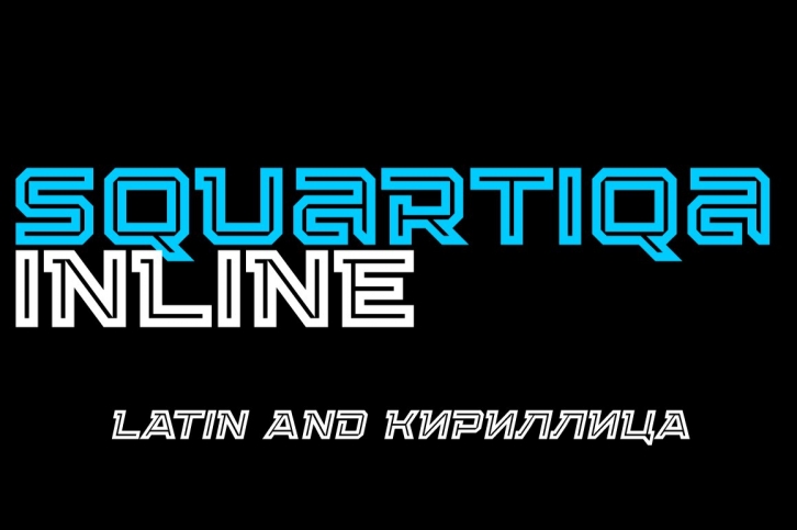 Squartiqa 4F Inline Font Download