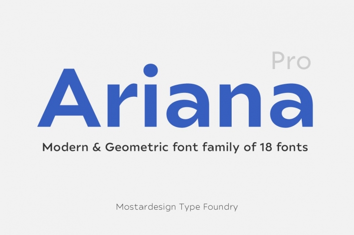 Ariana Pro font family Font Download