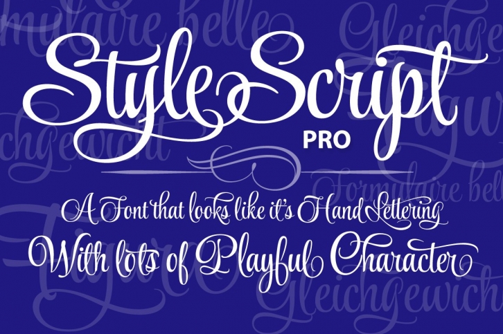 Style Script Pro Font Download