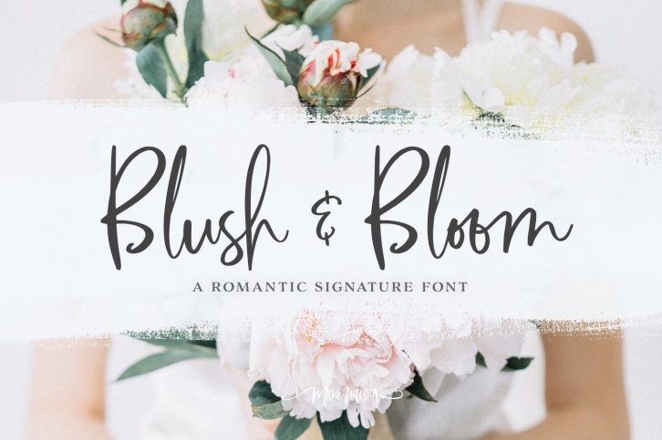 Blush  Bloom Signature Type Font Download
