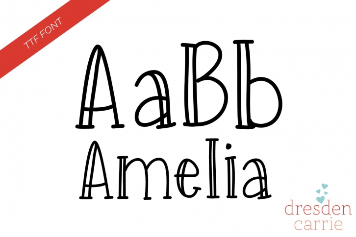 Amelia Hand-Drawn Font Download