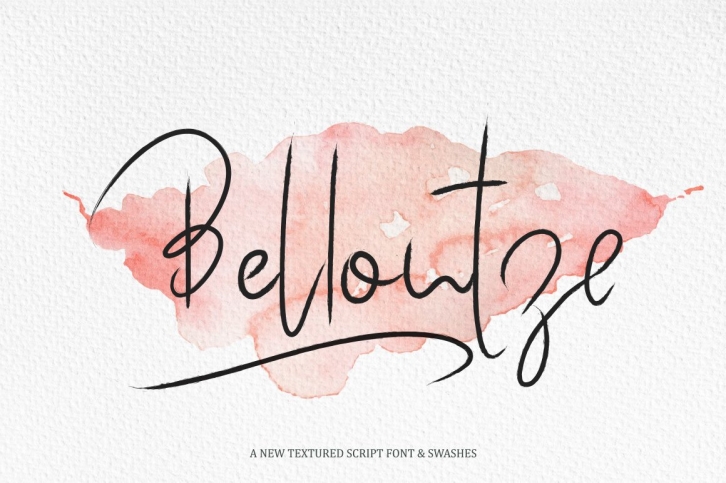 Bellontze.Textured script  swashes Font Download