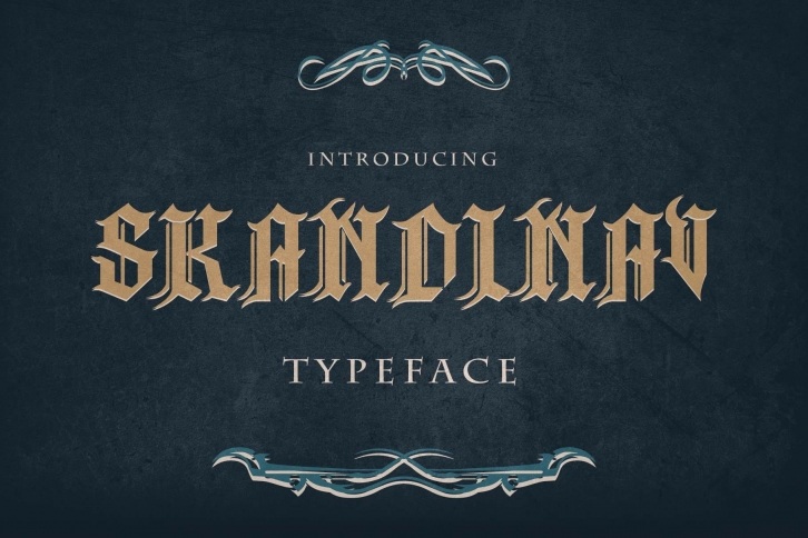 Skandinav Typeface + Extras Font Download