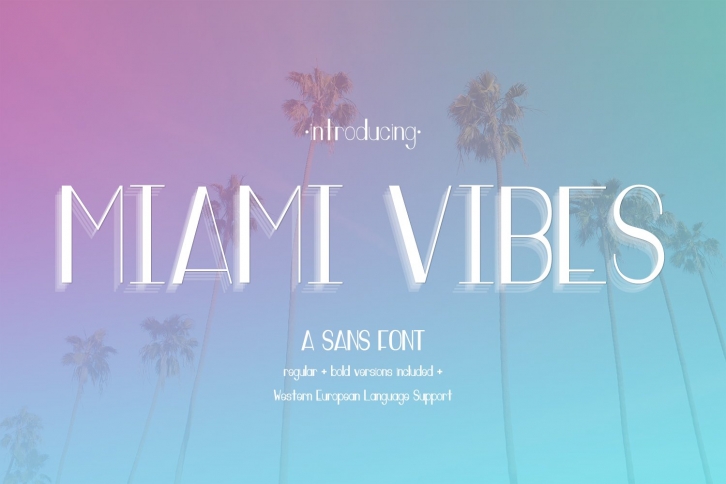 Miami Vibes Deco Sans Font Download