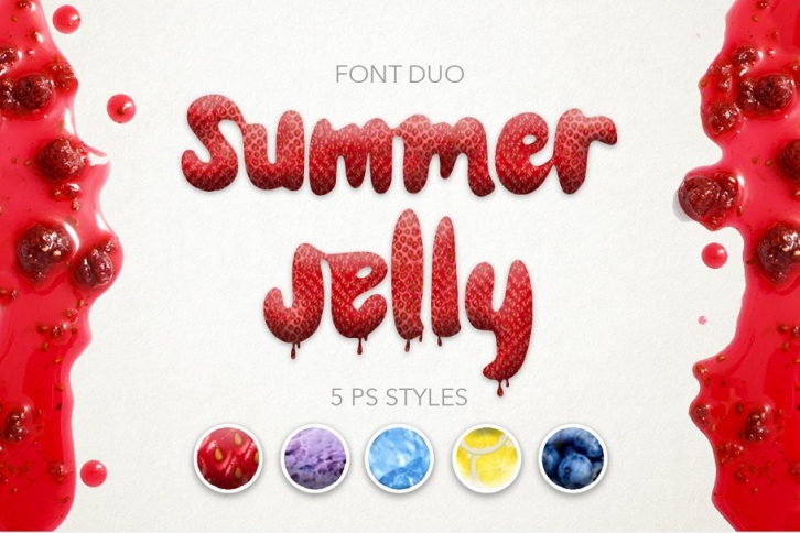 Summer Jelly font duo. Sale! Font Download
