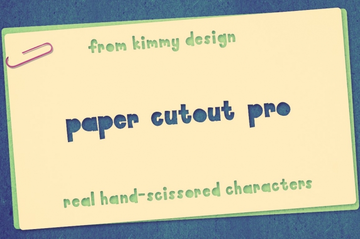 Paper Cutout Pro Font Download