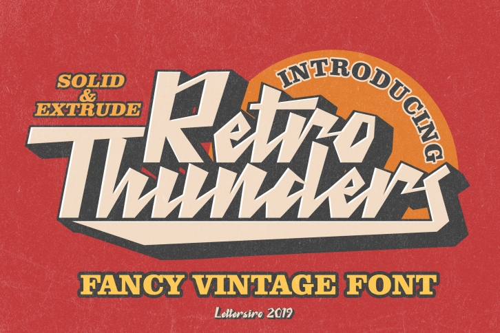 Retro Thunders Font Download