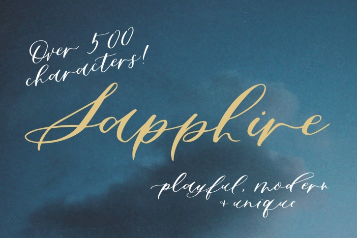 Sapphire Script Calligraphy Font Download