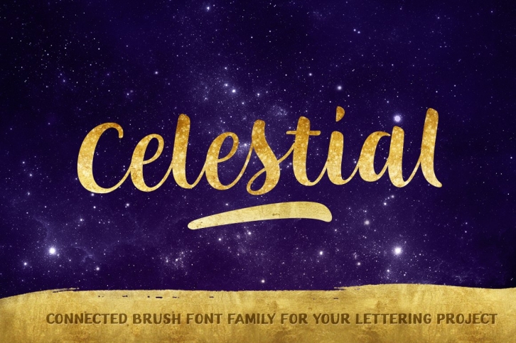 Celestial Brush + bonus! Font Download