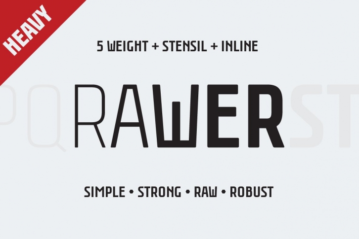Rawer CondensedHeavy Font Download