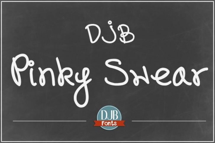 DJB Pinky Swear Font Download