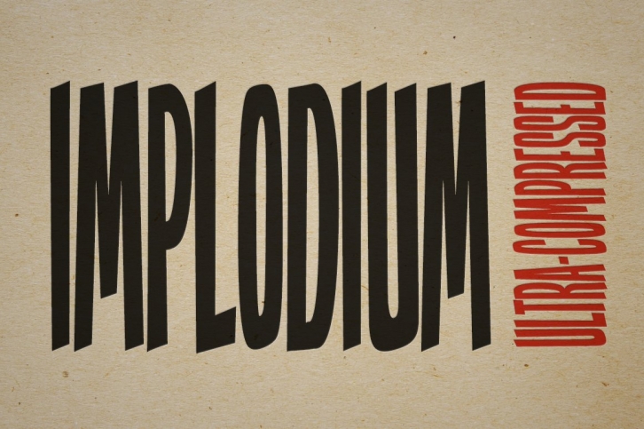 Implodium Ultra Compressed Font Download