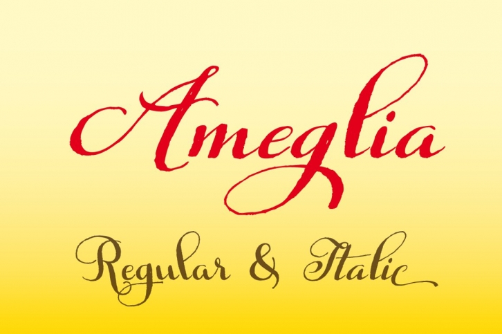 Ameglia Family Regular  Italic Font Download