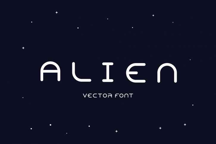 Vector. Alien Font Download