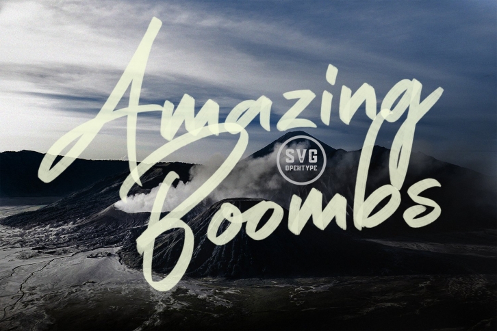 Amazing Boombs SVG font Font Download