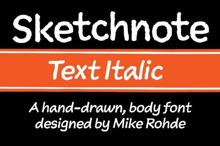 Sketchnote Text Italic Font Download
