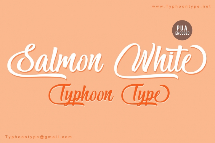Salmon White font Font Download