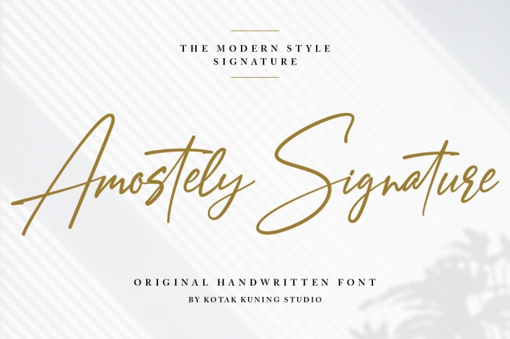 Amostely Signature Font Download