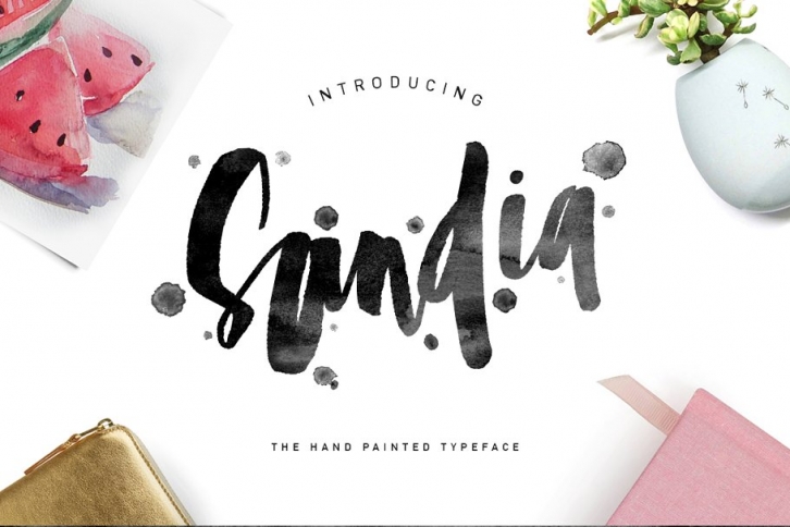 Sandia Brush Typeface Font Download