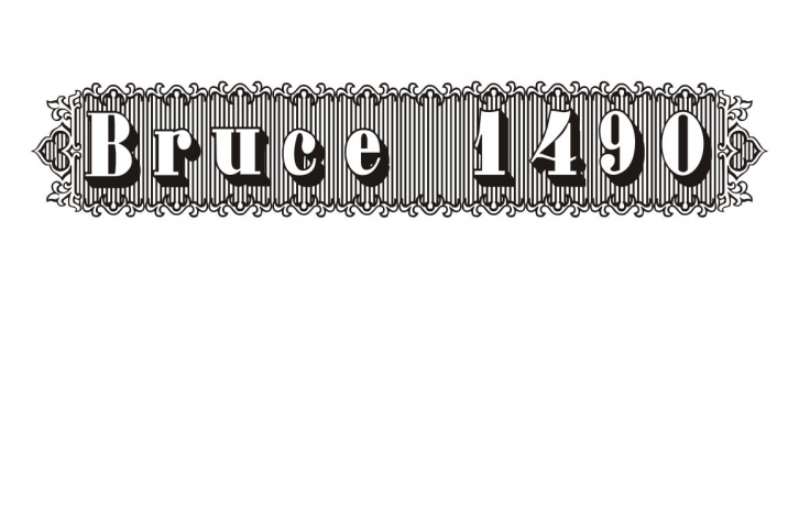 Bruce 1490 Font Download