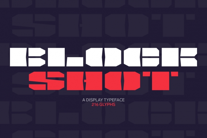 Srg-BlockShot display font Font Download