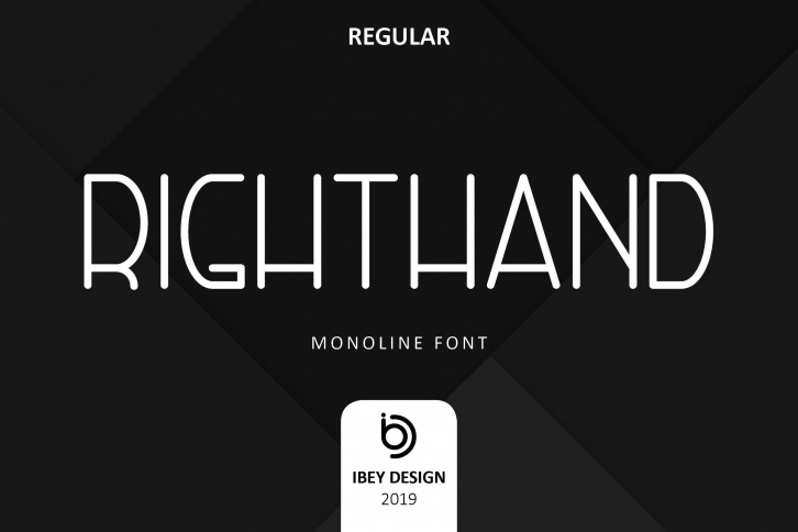 RightHand Regular Font Download