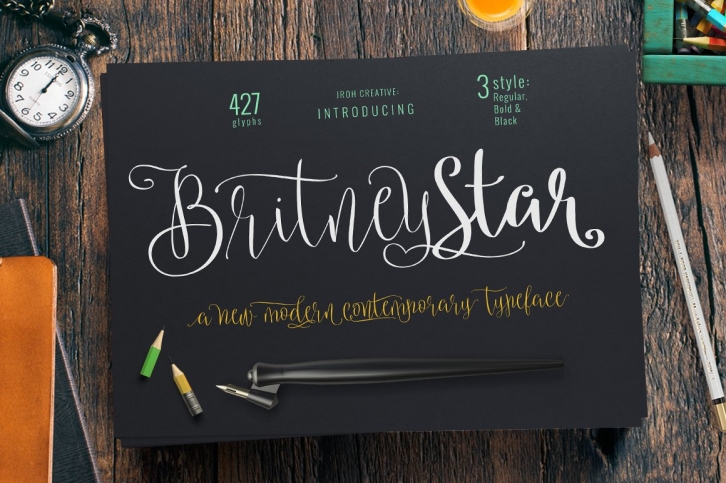 Britney Star Family Font Download