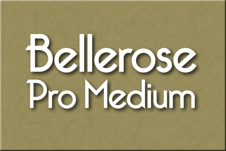 Bellerose Pro Medium Font Download