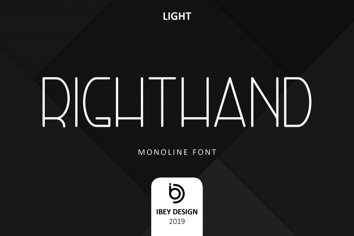 RightHand Light Font Download