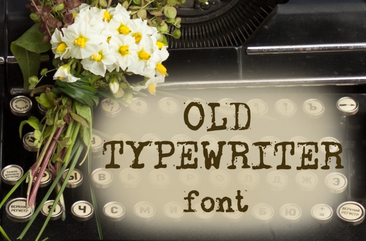 Old typewriter font Font Download