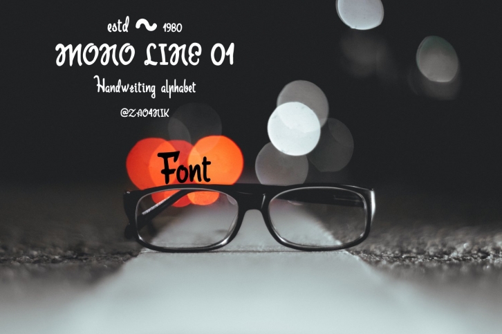 Mono line 01 font Font Download