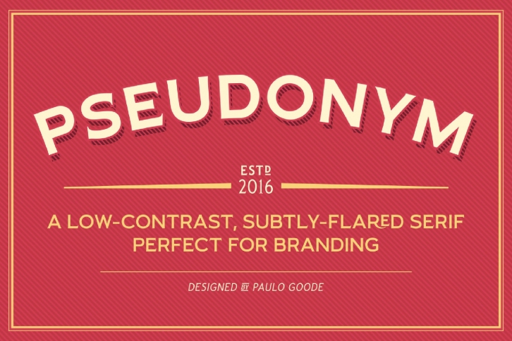 Pseudonym 24 Incised Serif Font Download