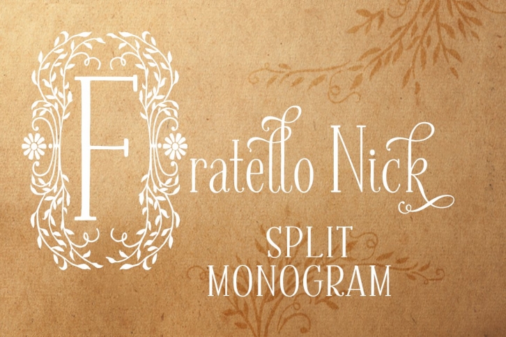 Fratello Nick Split Monogram Font Download