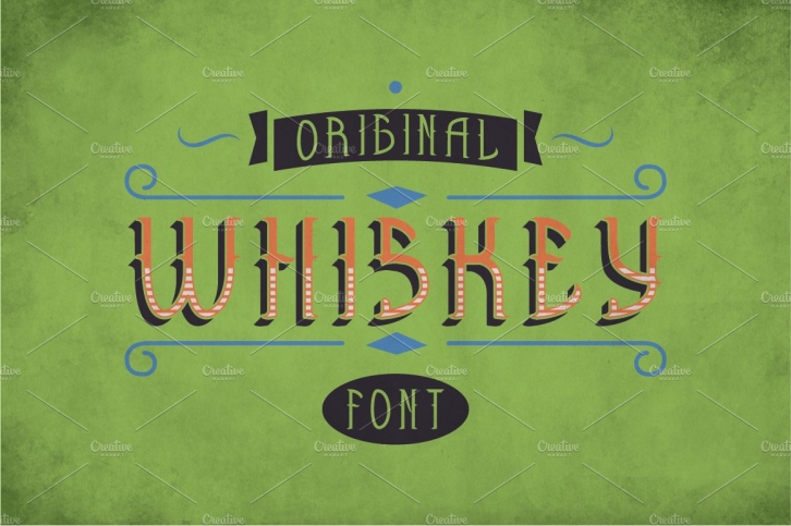 Whiskey Original Label Typeface Font Download
